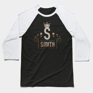 Smith name Style Design Baseball T-Shirt